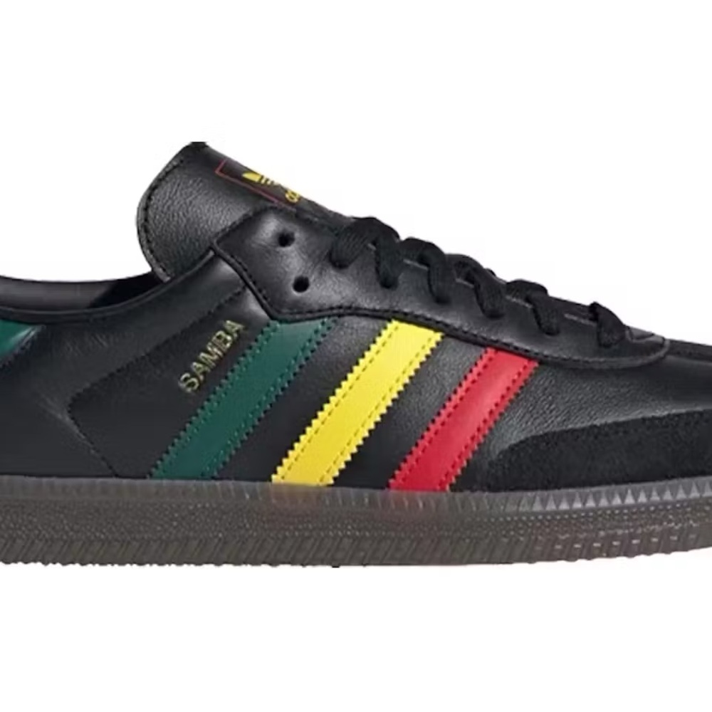 adidas Samba OG Sneakers Jamaica Rasta Retro Black Trainers Originals Men Shoes